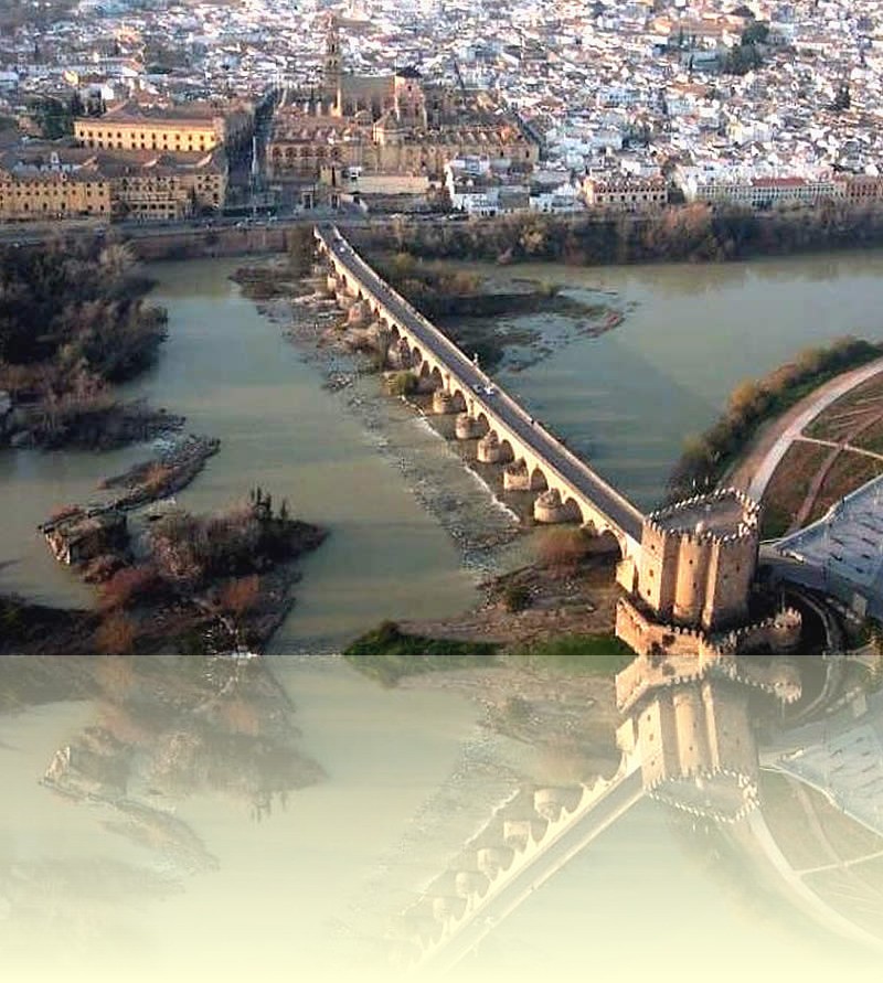 Roman bridge over the Guadalquivir river in Córdoba