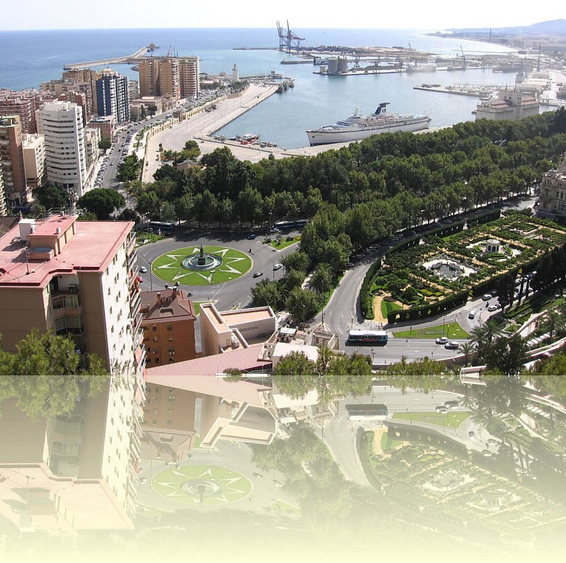 Málaga and its harbour