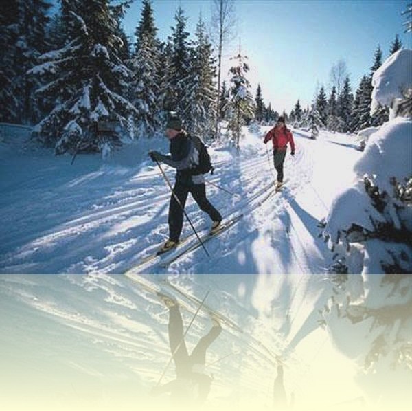 Skiing and cross country skiing during the winter months at the Puerto de la Ragua